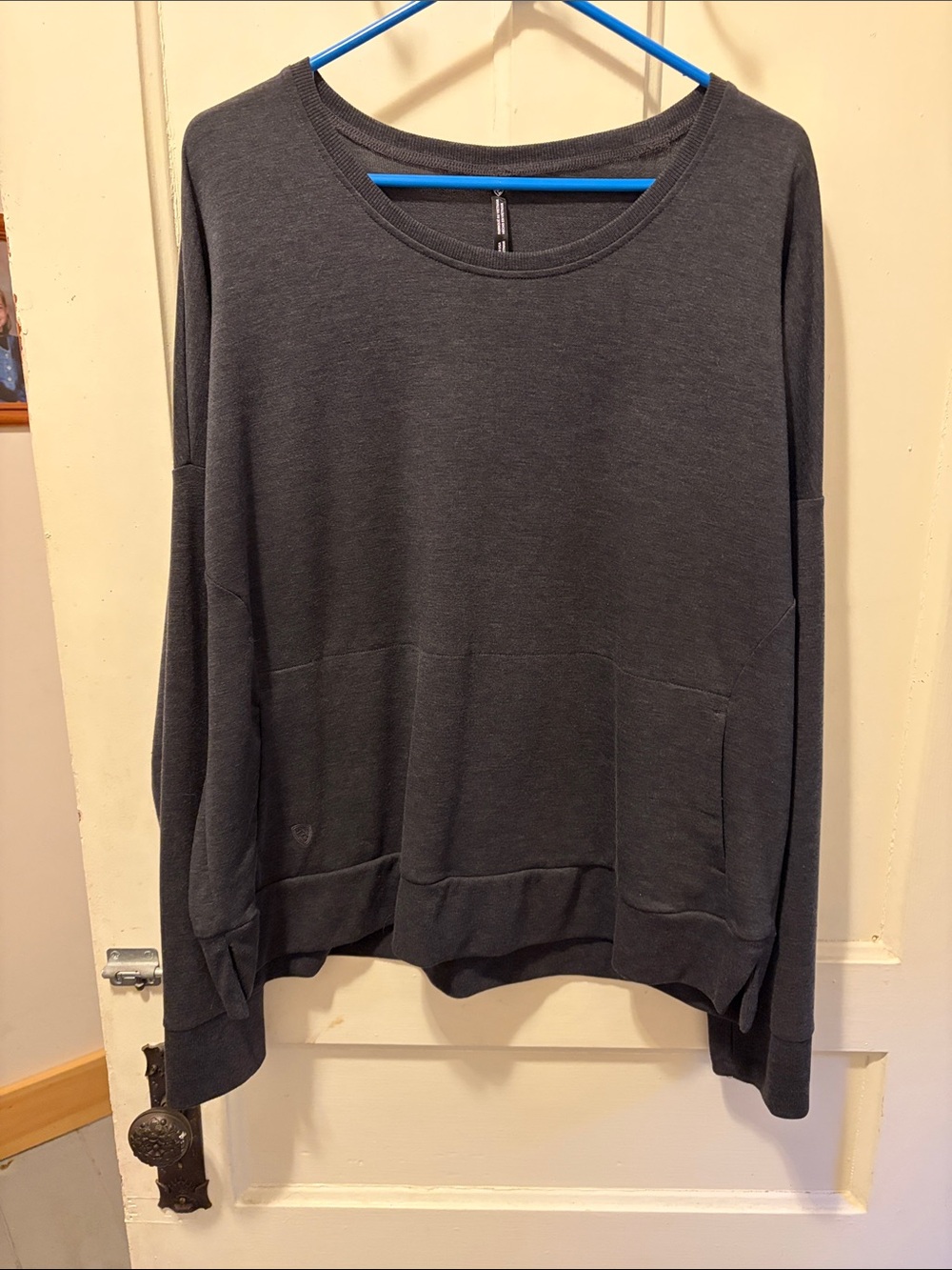 Women’s Crewneck Sweater - Dark Charcoal
